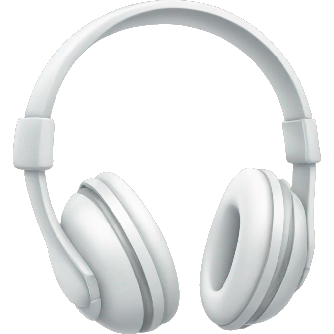 White headphones with a bow on both sides emoji