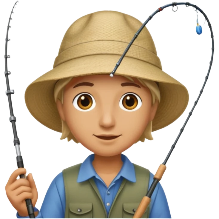 Someone fishing. emoji