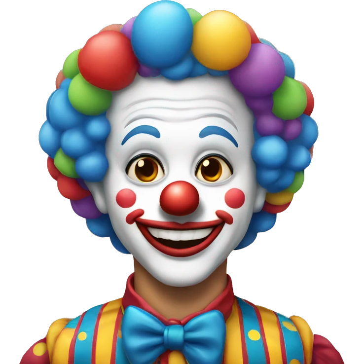 attractive clown emoji