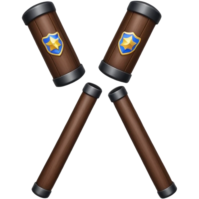 two police baton emoji
