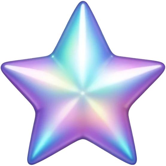 Iridescent pearl star  emoji