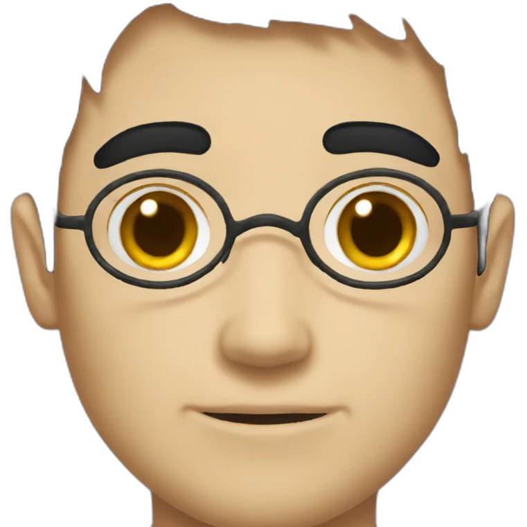 Harry Potter with black hair emoji