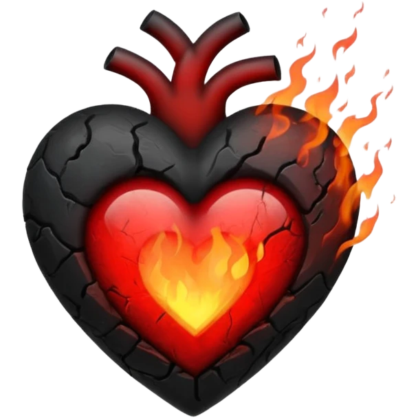Black and red heart on fires, these are awesome can I get some option that are similar. The difference would be taking out the flame symbol in the middle  emoji