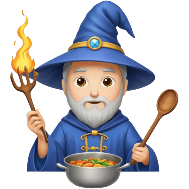 Wizard cooking emoji
