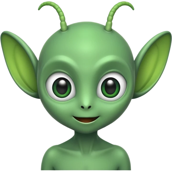 Make me a cute alien it's werd make it cute emoji