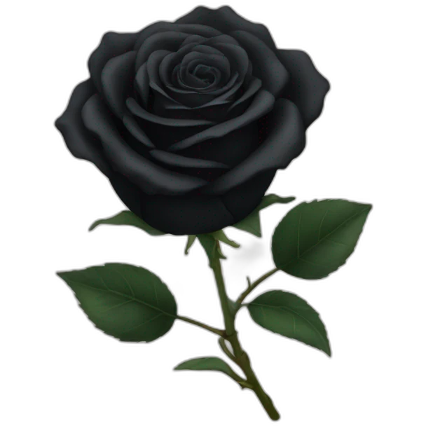 black rose  emoji