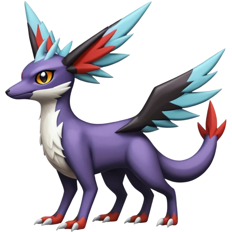  Nargacuga-Latias-Umbreon-Noibat-Noivern-Silvally-Pokémon-Fakémon-fusion (full body) emoji