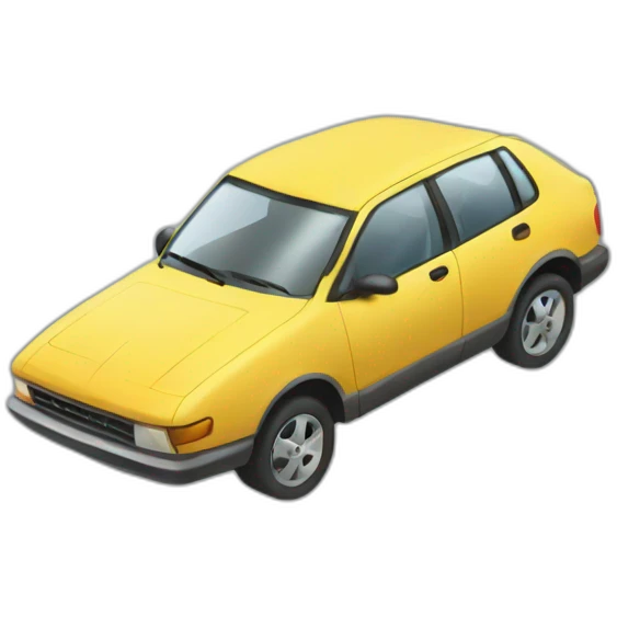 Car with 5 leg emoji