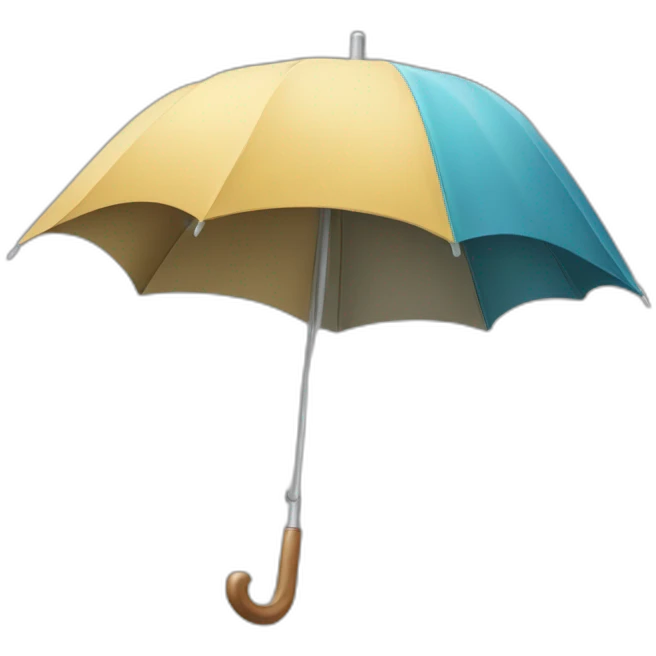 castor sur un parapluie emoji