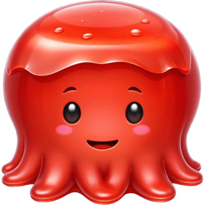 One red Jelly emoji