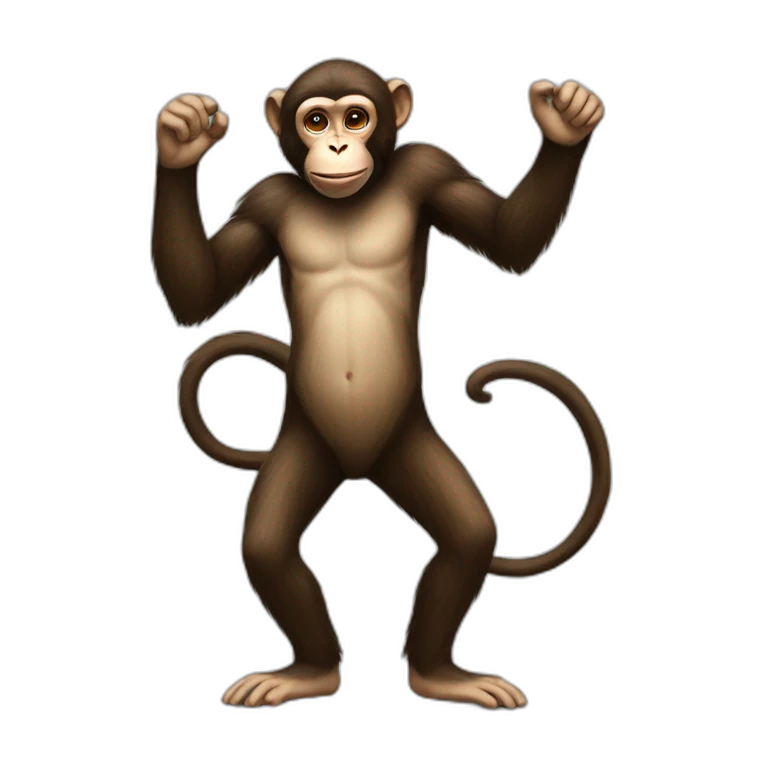 monkey painting full body emoji