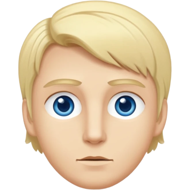 Männlich,blaue schmale augen,Blonde kurze Haare, leicht durchtrainiert, nackter Oberkörper emoji