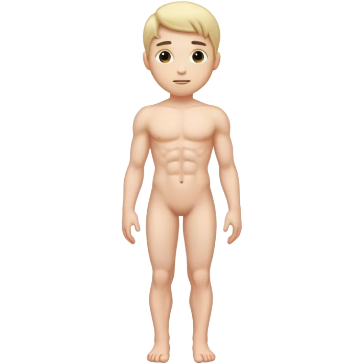 anatomically correct male body emoji