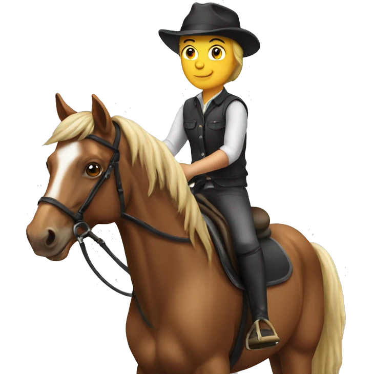 Horse riding emoji