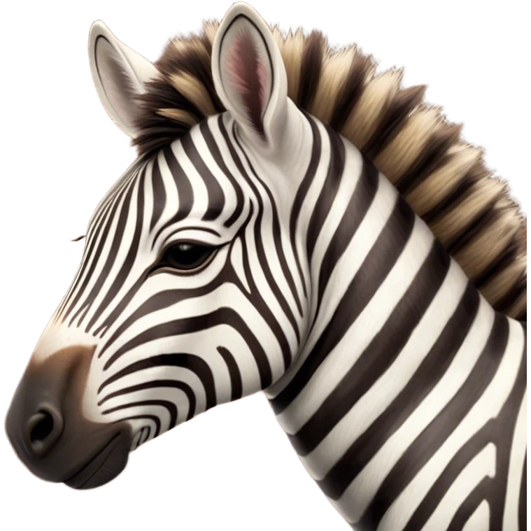 Meme-Worthy Cute Sleeping Zebra Portrait Emoji, Head resting peacefully with a contented smile, showcasing a lean, graceful build and a luxuriously soft striped fur, a refined, equine head with a long snout and alert ears, and eyes shut in a serene, restful nap, Simplified yet hilariously adorable features, highly detailed, glowing with a soft, drowsy light, high shine, relaxed and utterly lovable, stylized with an air of playful laziness, bright and heartwarming, soft glowing outline, capturing the essence of a comically sleepy zebra that feels like it could instantly become the next viral sensation of adorable slumber! emoji