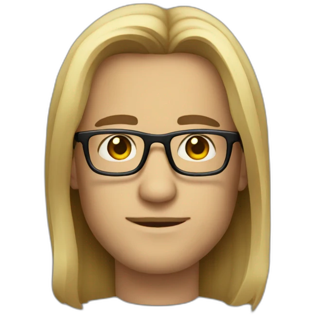 designer-man-in-glasses-with-long-brunette-hair emoji