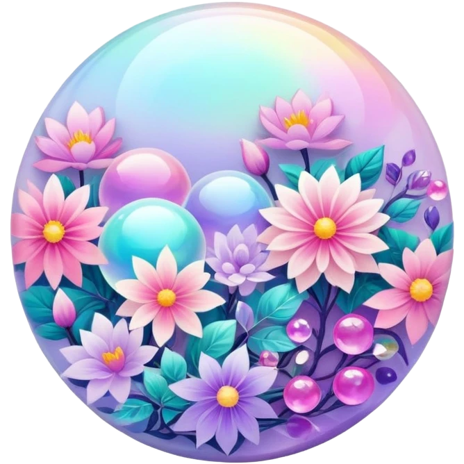 Epic divine legendary celestial flowery complex detailed iridescent gradients marbles aesthetic-scenery-Decorations emoji