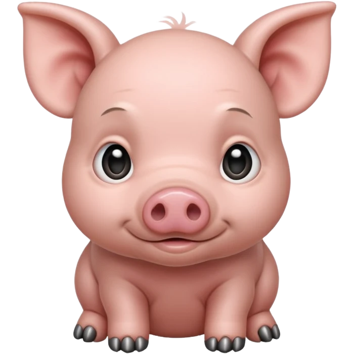 gray baby pig emoji