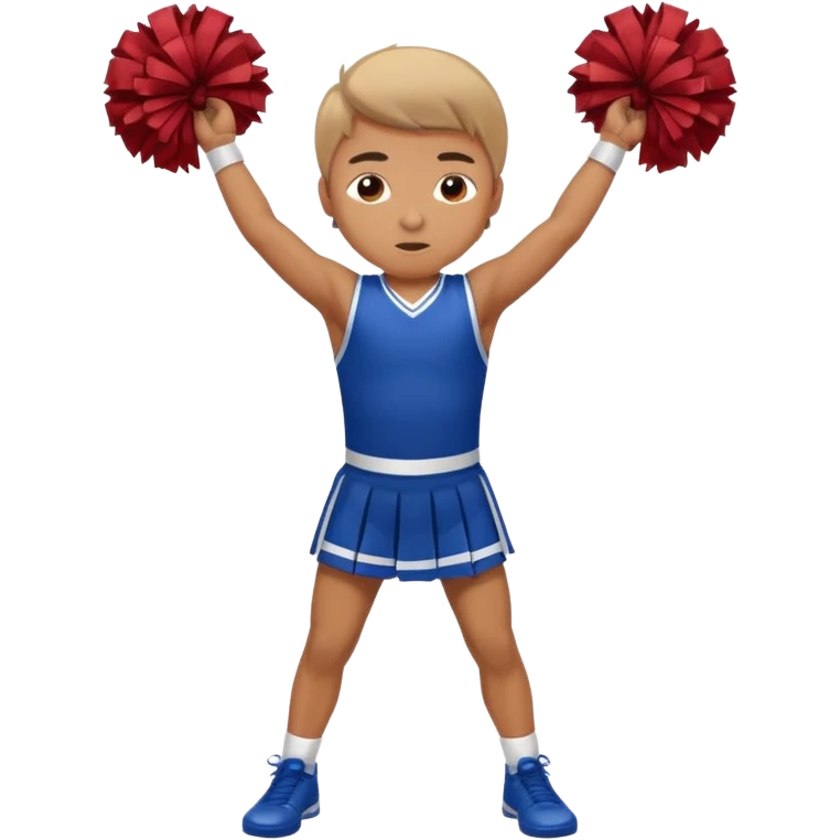 All star Cheerleader boy in  cheerleader uniform  emoji