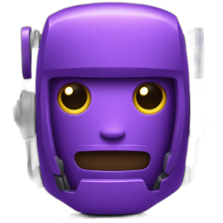 purple robot emoji