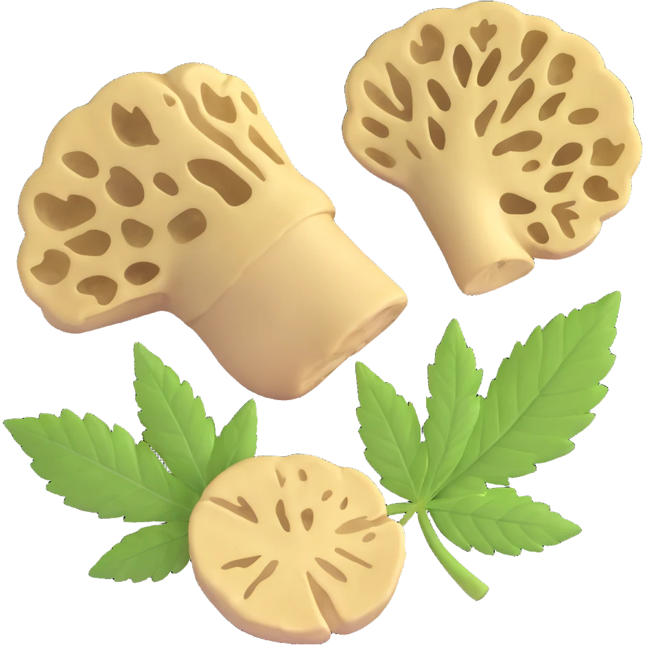 slices of white truffle with weed emoji