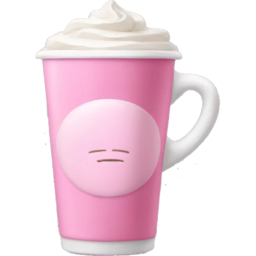 pink latte emoji