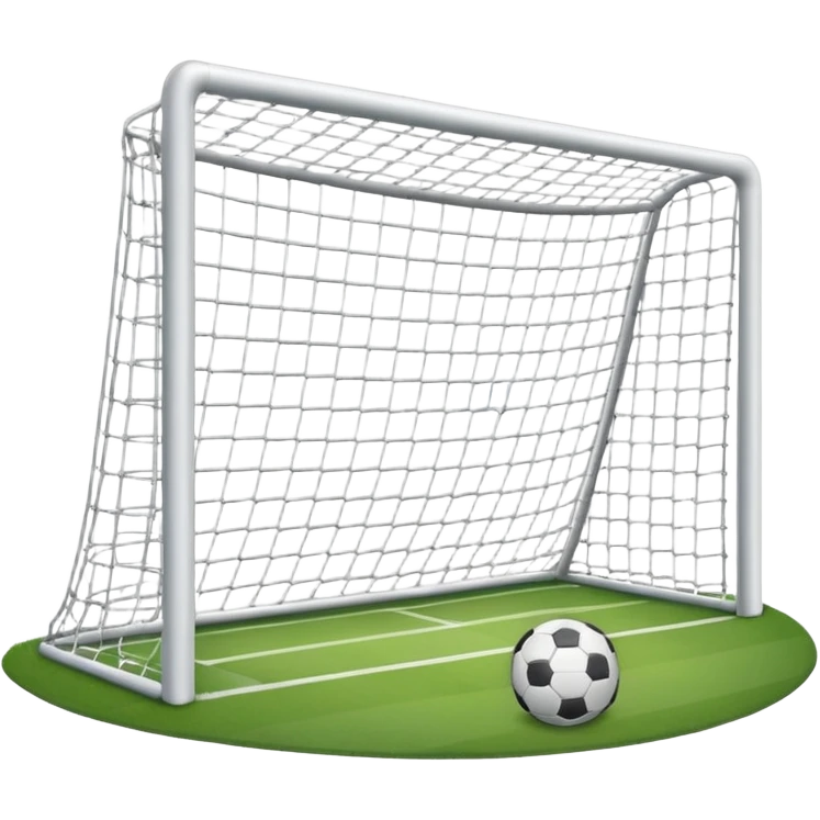 football goal straight on without grass emoji