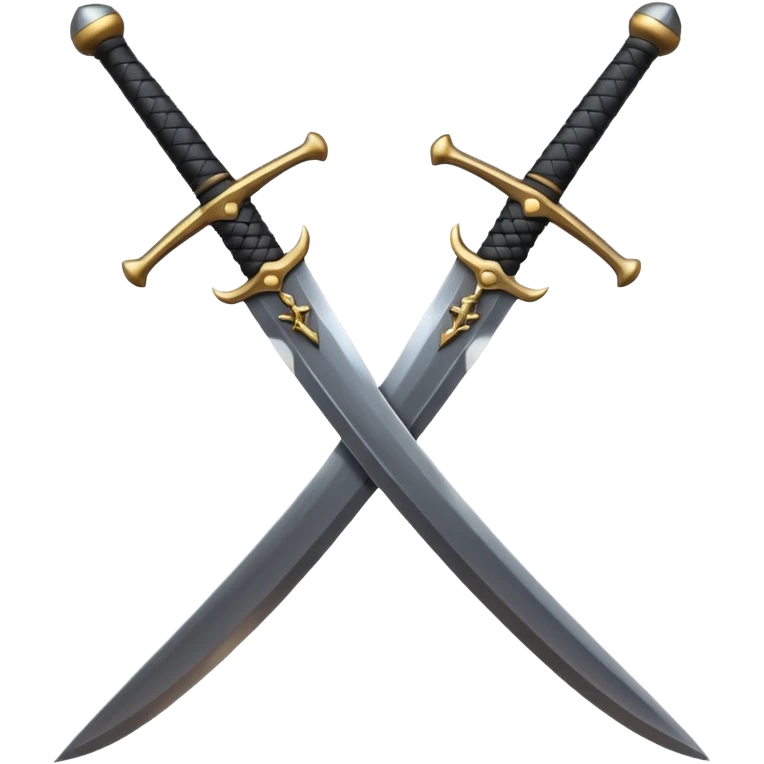 black crossed swords emoji