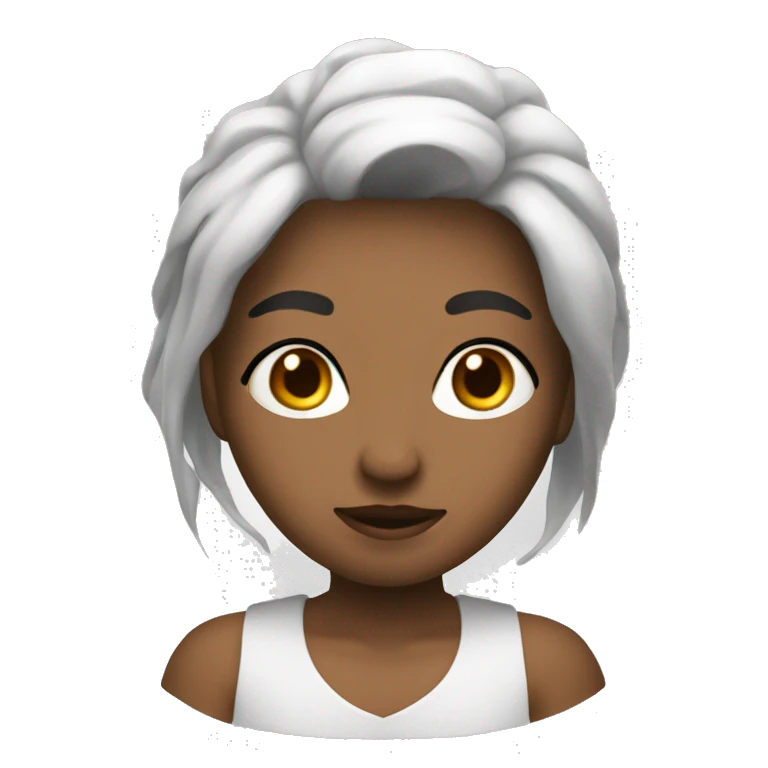 Девушка с маской emoji