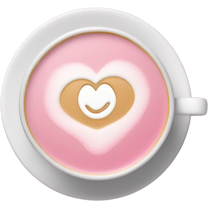 Pink latte emoji