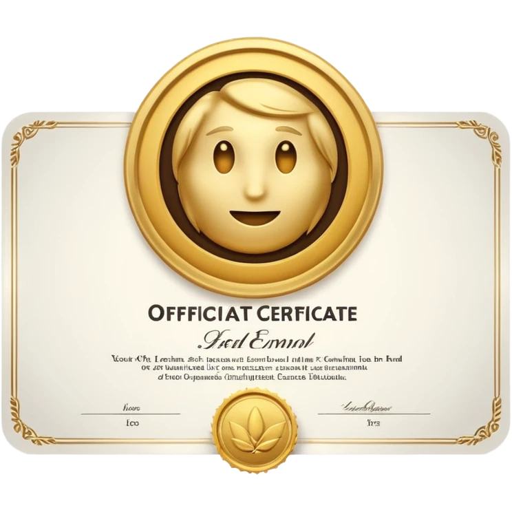Sertification emoji