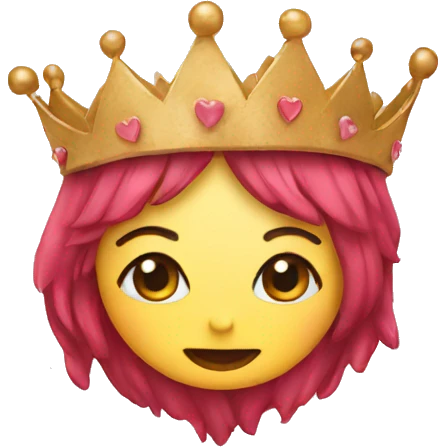 Heart crown emoji