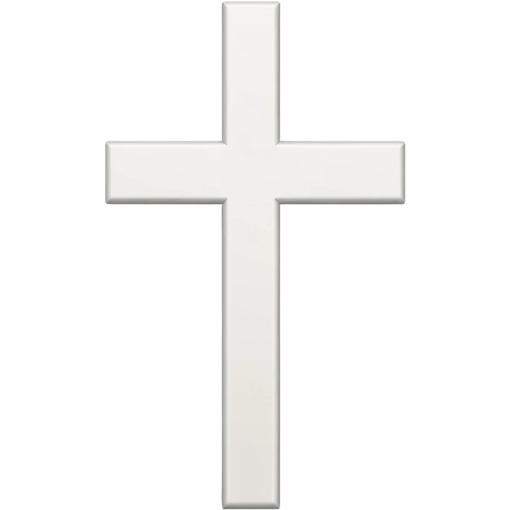 white cross sin madera  emoji