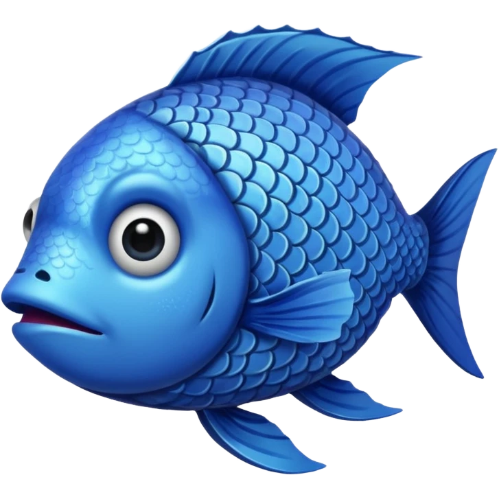 Fish with a really sad face  emoji