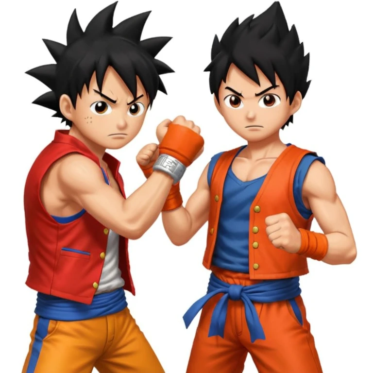 Luffy qui tape goku emoji