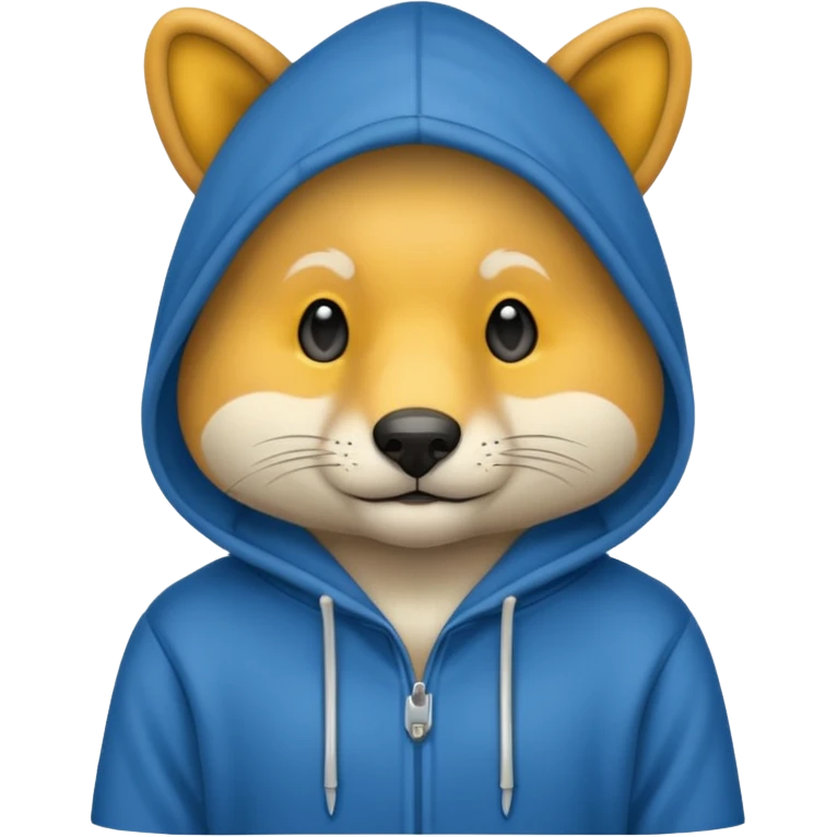 animal wearing a hoodie emoji
