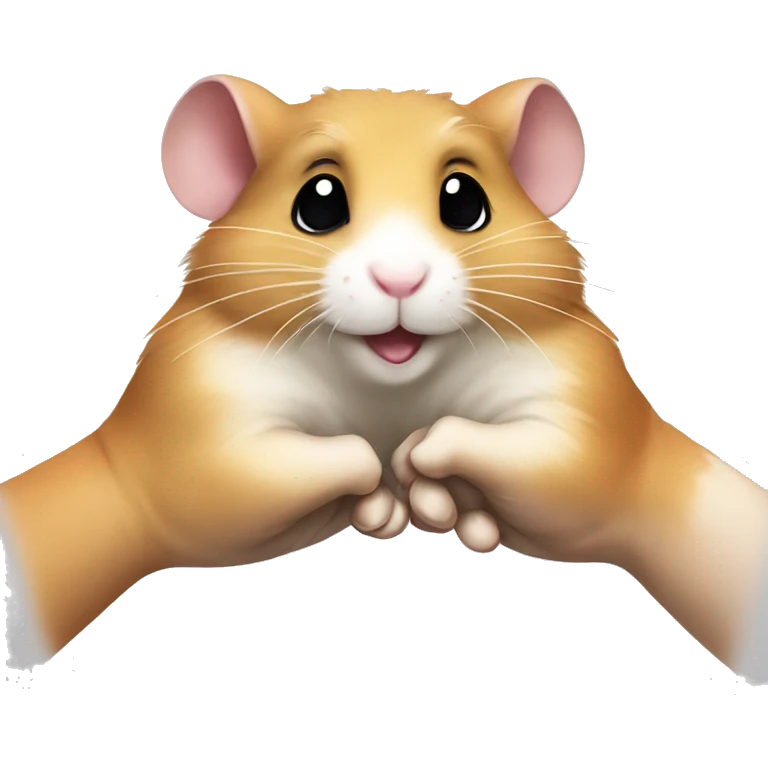 two hamsters handshake emoji