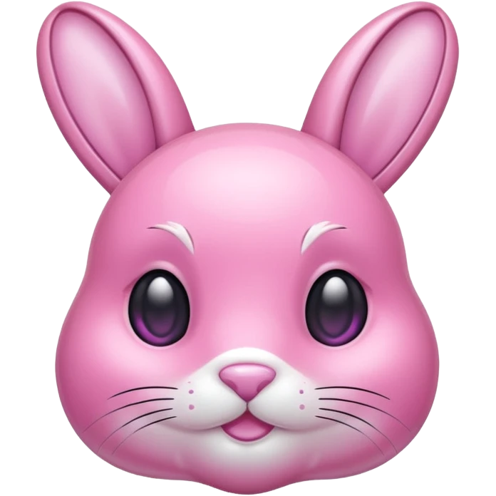 crystal bunny pink emoji