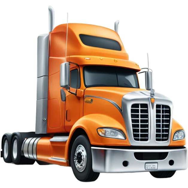 Semi truck  emoji