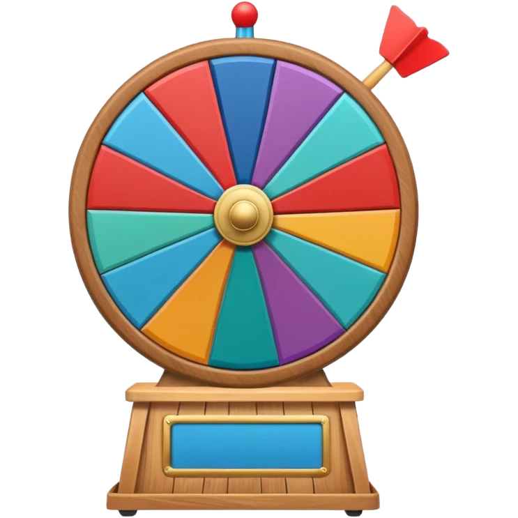 prize wheel side view emoji
