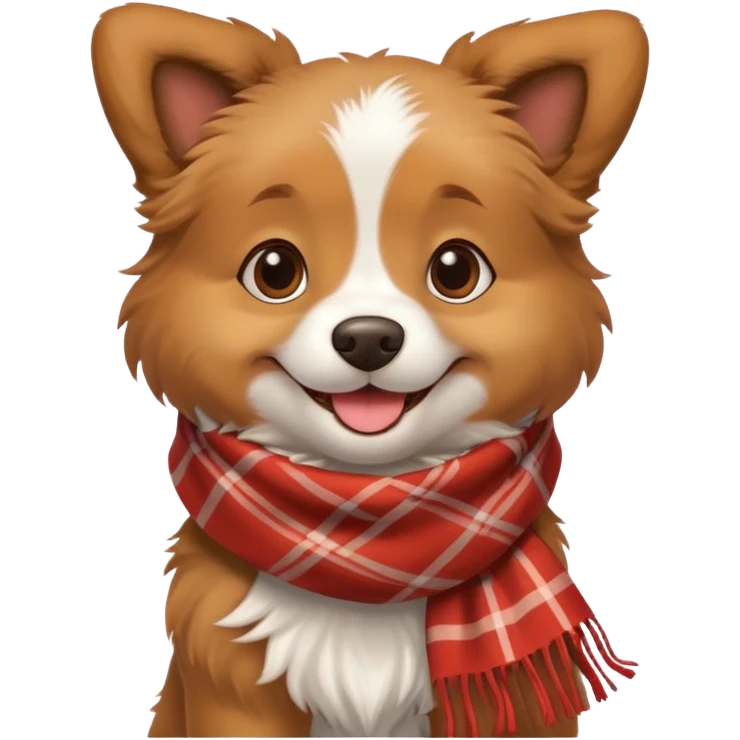 Perro con bufanda  emoji