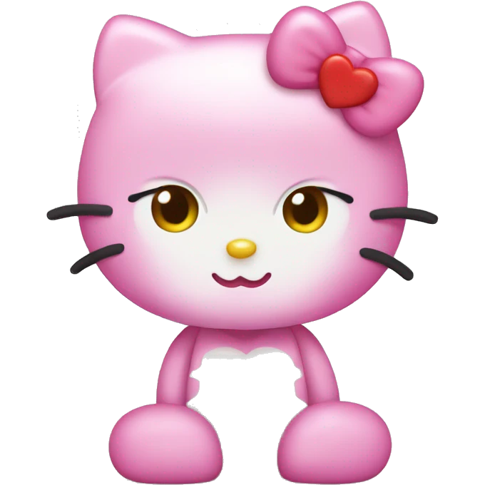 Hello Kitty with heart eyes  emoji