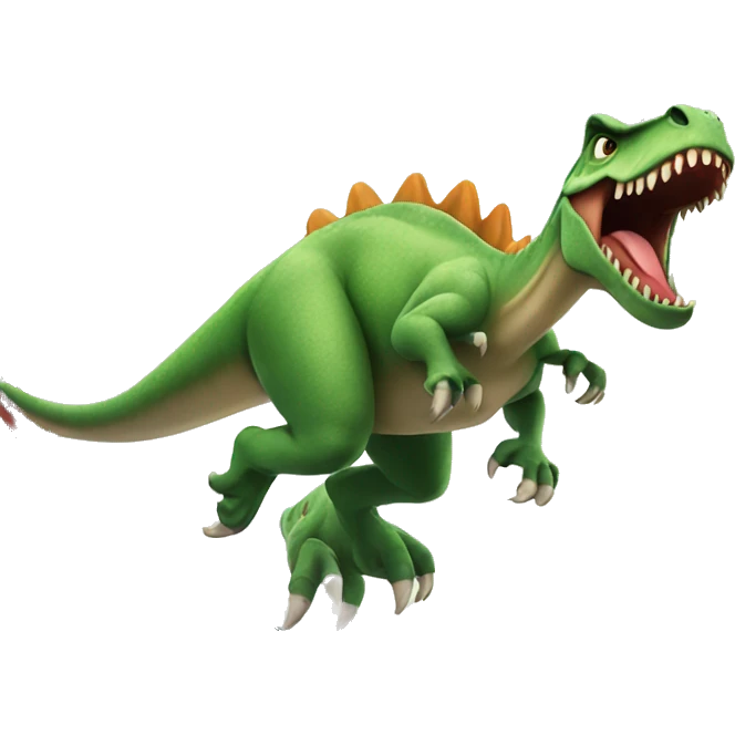 dinosaur riding a roller coaster  emoji