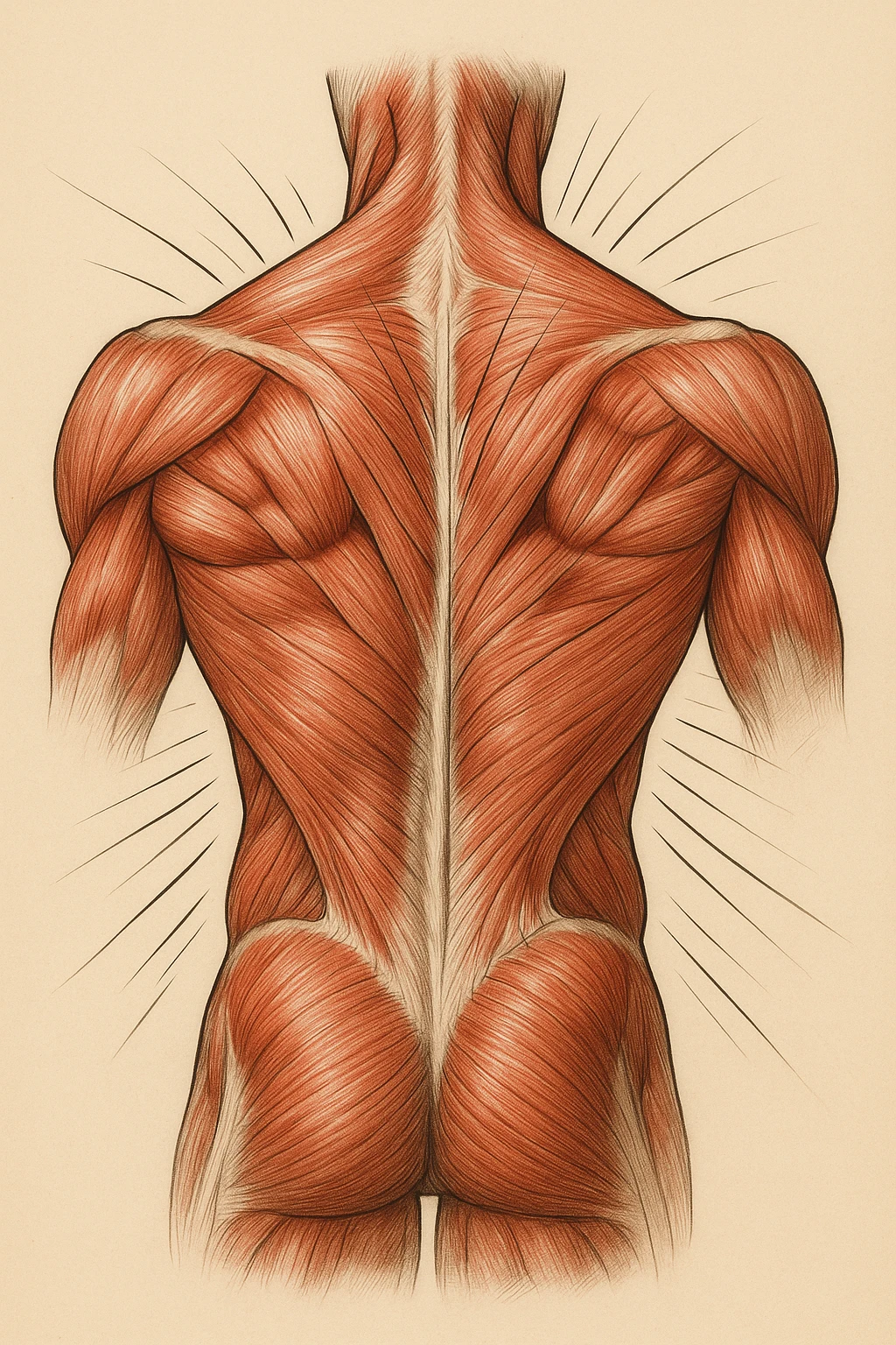dorso pre tensionato attivo anatomicamente su sfondo isolato emoji