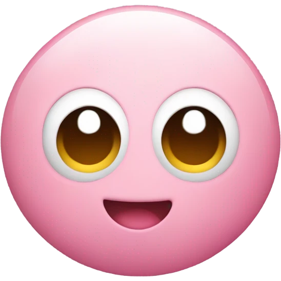 cute classic Kirby jumping emoji