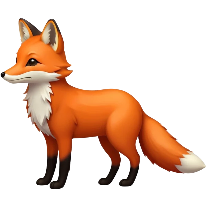 Fox in the sunset emoji