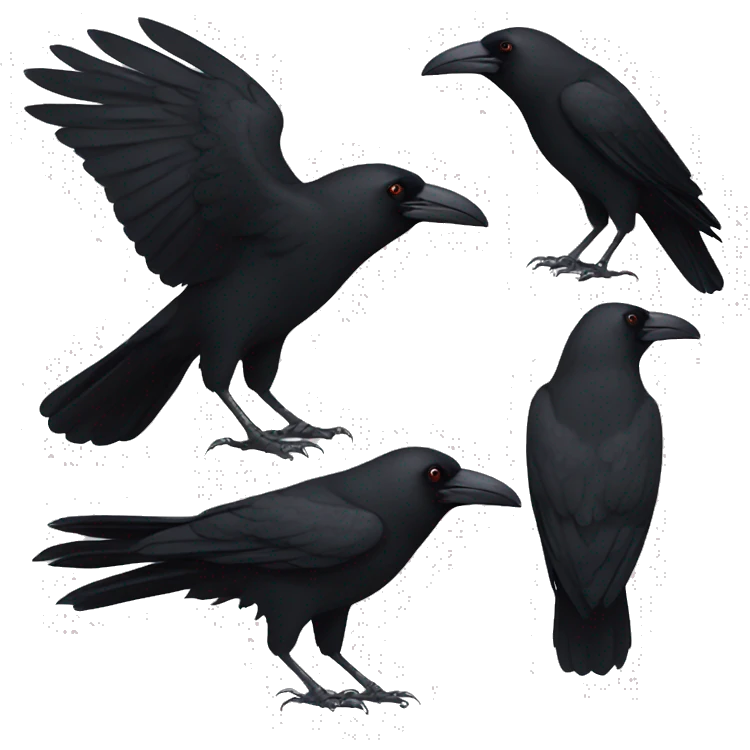 Corvinus crow emoji