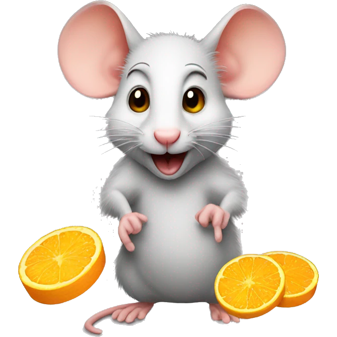 Rat with sunny D emoji