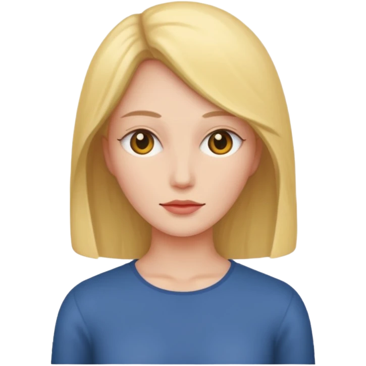 a woman without facial features emoji