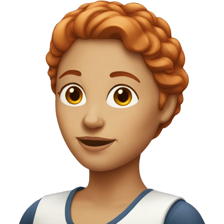 French red haired woman emoji